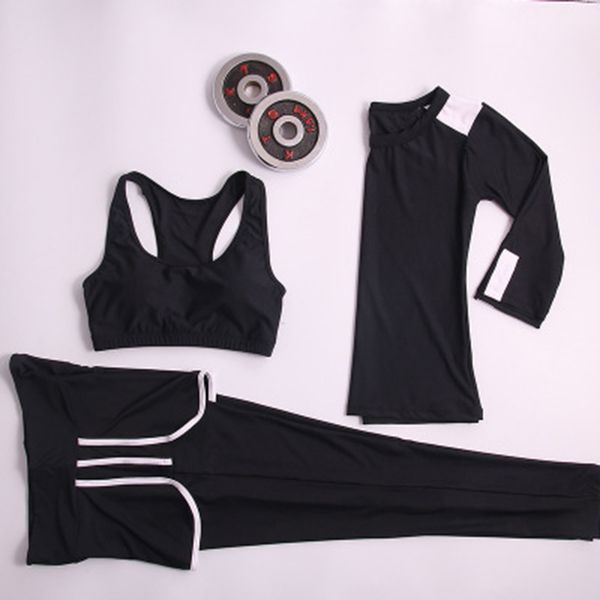 

2020 fashion sport clothes for women set women fitness clothing set padded fitness yoga clothing, White;red