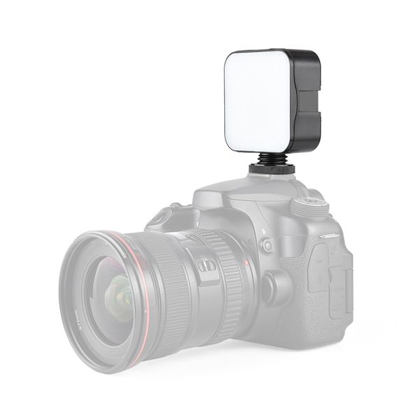 

a + 2 pcs mini led video light фото принудительная лампы 6500к dimmable 5w с холодной башмак адаптер для камеры dslr