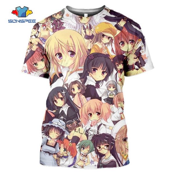 

summer anime loli game re zero rem homme 3d print shirts hentai anime graphic men clothing