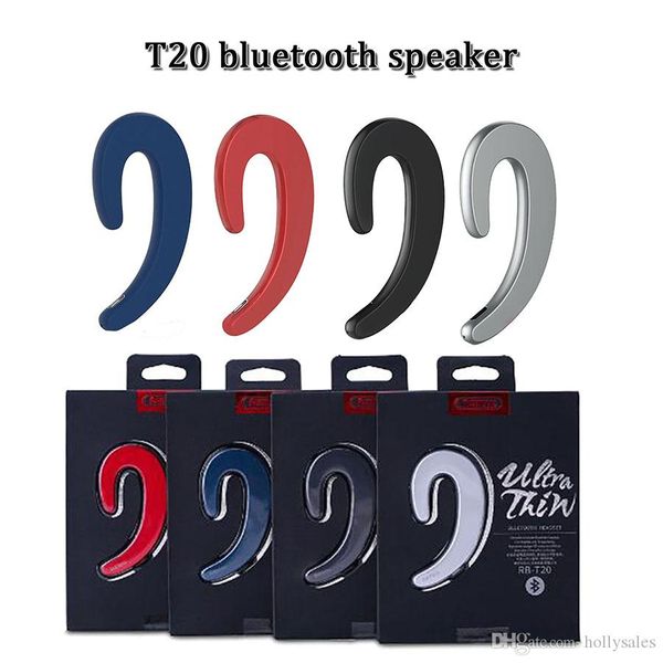 

bone conduction new design t20 bluetooth 4.0 wireless stereo sports earphone high fidelity handportable earphone with micphone