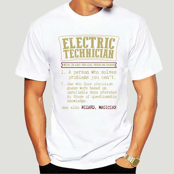 

electrical technician term funny t-shirt for men plus size cotton team tee shirt 4xl 5xl 6xl camiseta-2836d