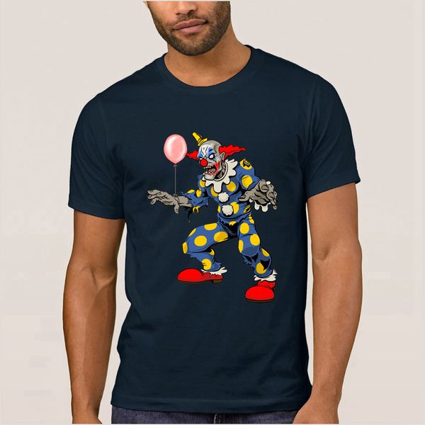 

zombie клоун t-shirt для мужчин досуг мода tee shirt лето camiseta рубашка плюс размер 3xl фанки hiphop