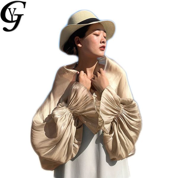 

women's blouses & shirts yg lantern long sleeve women blouse 2021 summer beach wear boho femme mujer elegant solid loose plus size blus, White