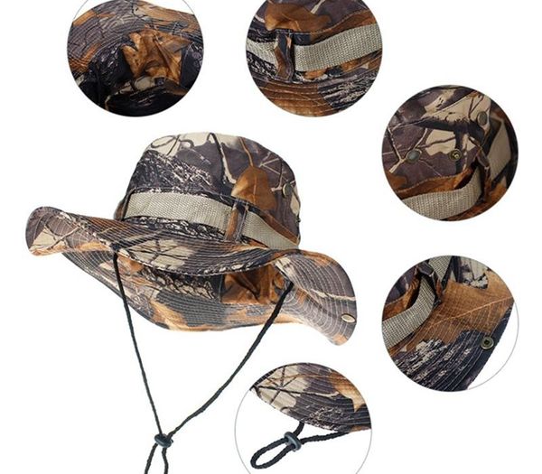 

fashion outdoor fishing cap camouflage sun visors bucket hattravel mountaineering sunshade hat forwomen men, Blue;gray