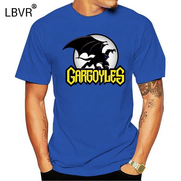 

gargoyles classic cartoon logo artwork men's (woman's available) grey t shirt plus size clothing tee shirt