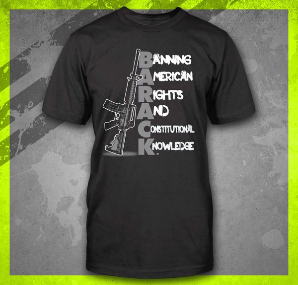 

barack gun ban ar15 ak47 pro gun rights 2nd amendment nra molon labe t-shirt