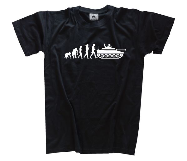 

standard edition tank driver tank evolution soldier army bw t-shirt s-3xl