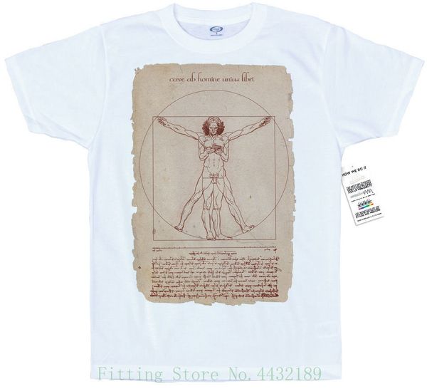 

vitruvian man - leonardo da vinci smartphone design t shirt 2019 men's fashion
