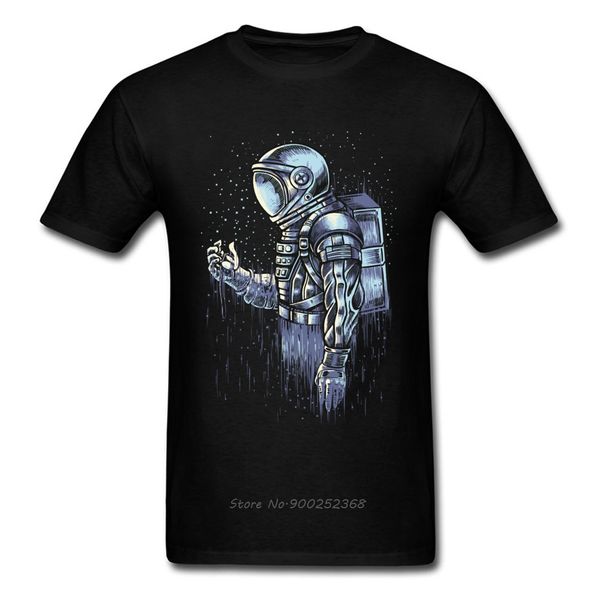 

disappear t-shirts fitted men t shirt birthday tshirts new year day cotton fabric tees astronaut print clothes black quality