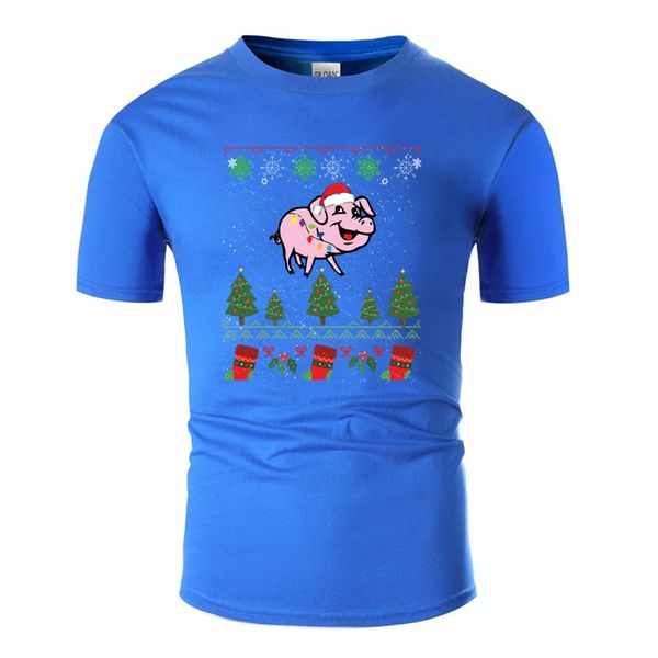 

crew neck pig ugly christmas sweater t-shirt anti-wrinkle funny leisure tshirts 2019 tee shirt tee homme