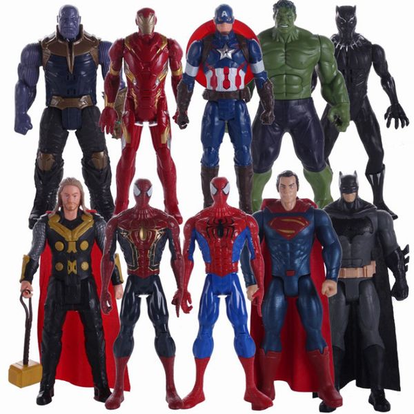 

marvel superheroes 30cm lol dolls can swing and shine cute action figures are placed on a table or cabinet as a children's gift