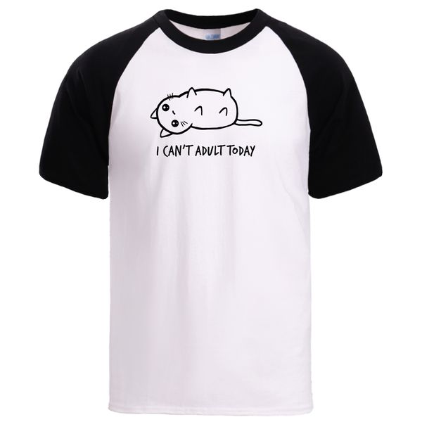

i can't today tshirts mens summer loose fit t shirt 2020 short sleeve cotton raglan sportswear male workout black top