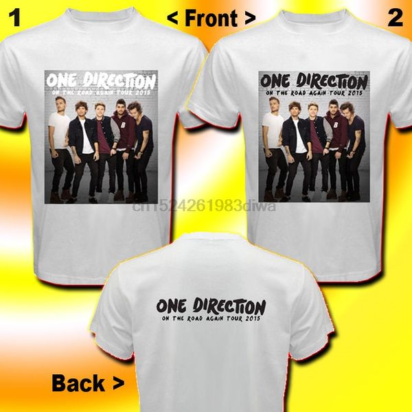 

one direction on the road again tour 2020 white t-shirt 2-sides size s - 3xl