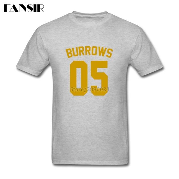 

men tshirts multi-color custom cotton short sleeve t shirts men boy burrows prison break guys clothing