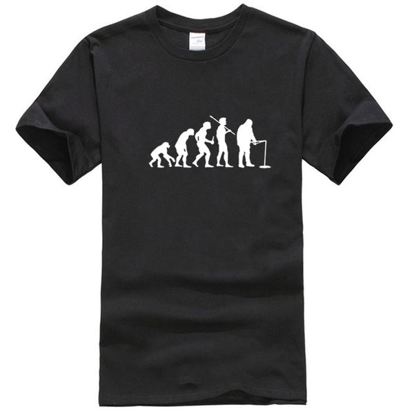 

evolution fishinger t-shirt fish bait carp angling funny gift birthday t-shirt fashion mens t shirt 16 colors cotton tee