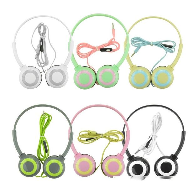 

kids over the head headphones earphones with mic adjustable gaming headset for phones mp3 mp4 computer pc music gift