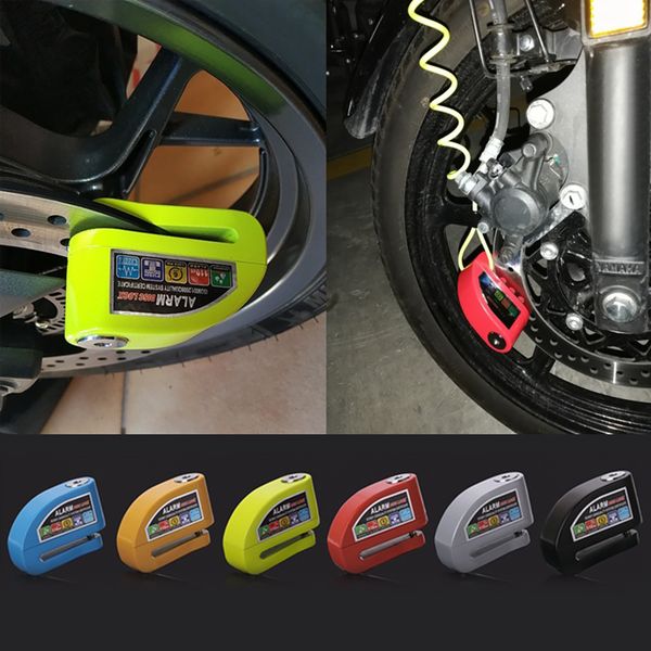 

new bike alarm lock motorcycle disc brake lock 110db loud security waterproof bicycle