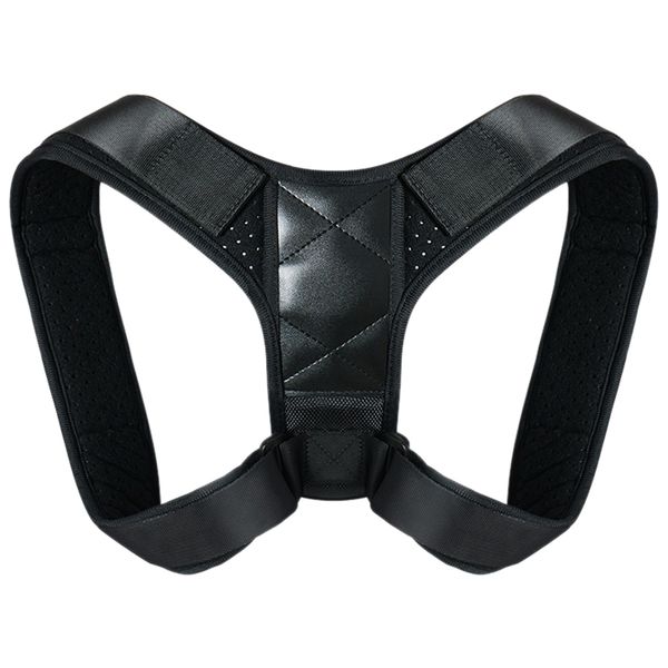 

posture corrector kyphosis corrector clavicle support orthosis fixation belt men and women, Black;blue