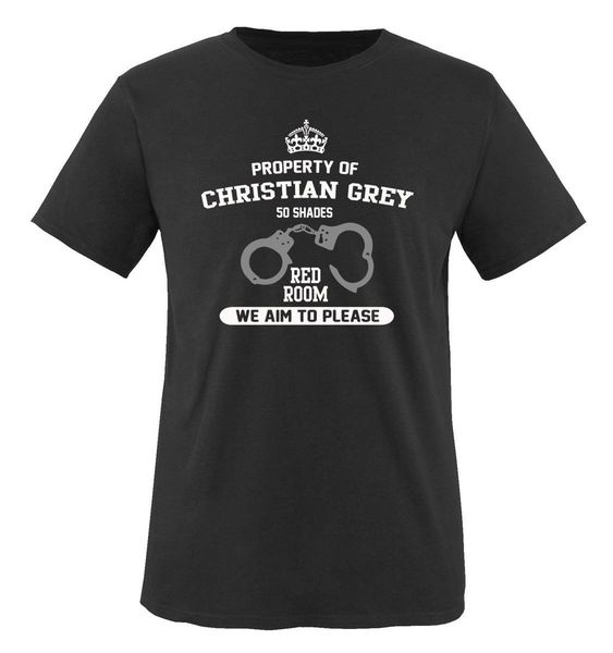 

fashion 100% cotton summer comedy shirts - proberty of christian grey - herren t-shirt | shades of grey tee shirt