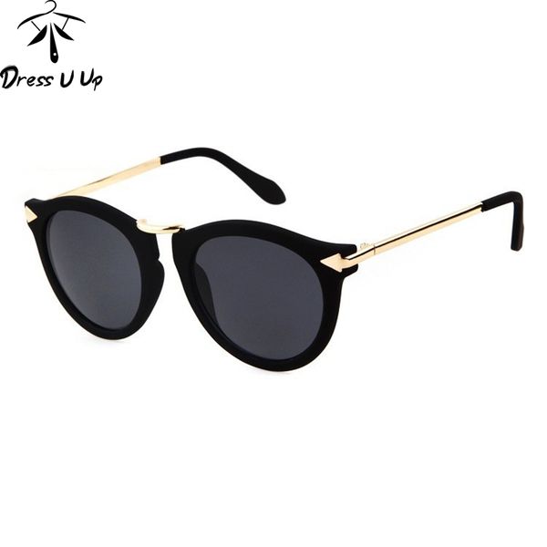 

retro round coating sunglasses women brand designer vintage sun glasses woman metal arrow sunglass feminino gafas, White;black