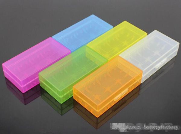 

plastic 18650 battery case cover box 6 colors holder storage container 18490 18350 battery holder box for mnke sony vtc5 vtc4 18650 battery