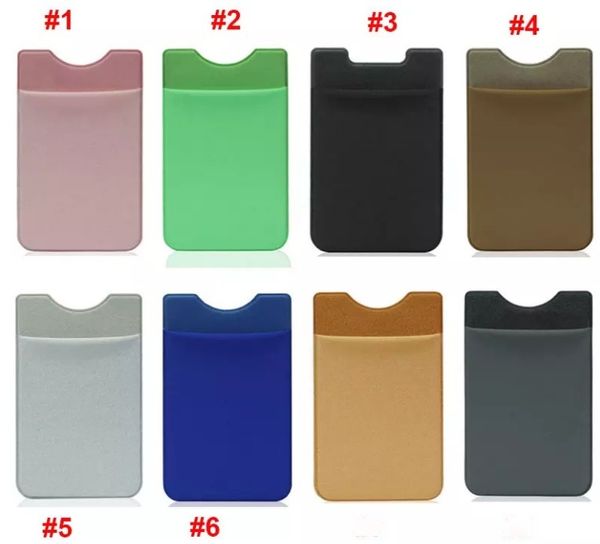 

soft sock wallet credit card cash pocket sticker lycra adhesive holder money pouch mobile phone 3m gadget iphone samsung llfa
