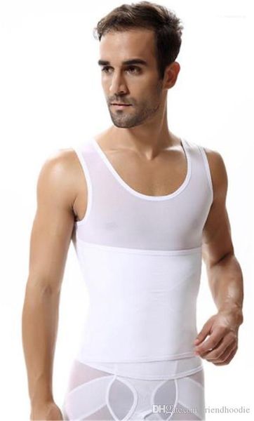 

underwear shaping vests new arrival mens slimming buckle body shapers fitness skinny vest abdomen tight mens, Black;brown