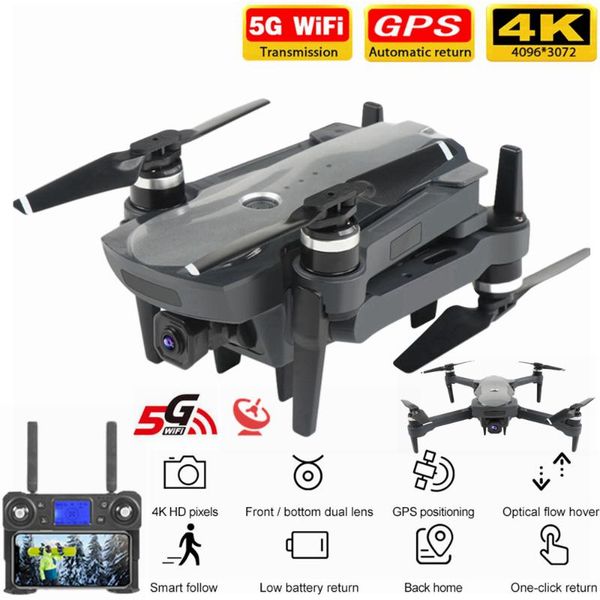 

fema gps drone with 5g wifi 4k hd wide-angle camera rc quadcopter professional foldable brushless dron flying 1.8km pk sg906 pro