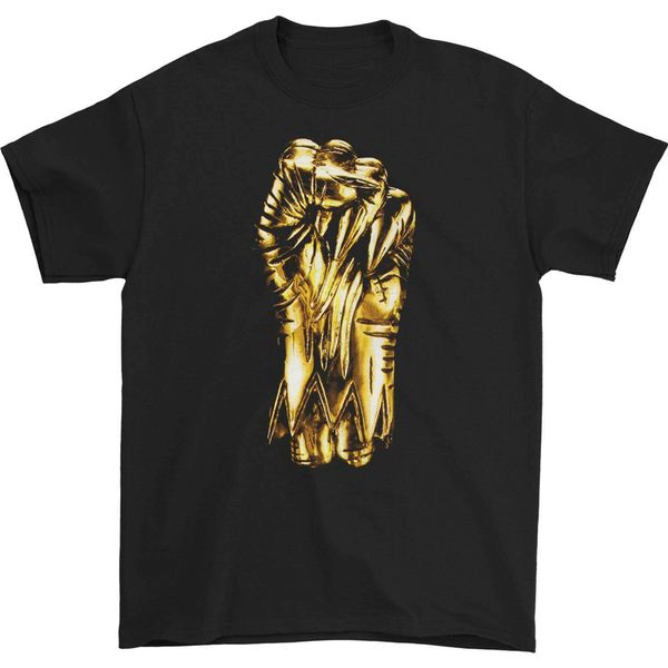 

run the jewels men's золотой кулак tee футболка black harajuku футболочку
