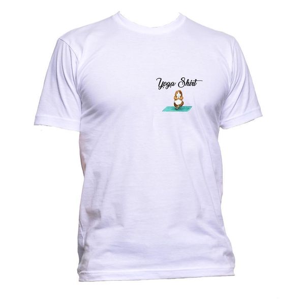 

2019 горячие продажи мода лето стиль йог рубашка с guinea pig карман t-shirt mens женщин мужской моды слоган подарков футболочку
