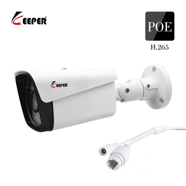 

h.265 poe 1080p ip camera outdoor waterproof cctv network bullet camera 2mp 3.6/6mm lens p2p onvif nvr
