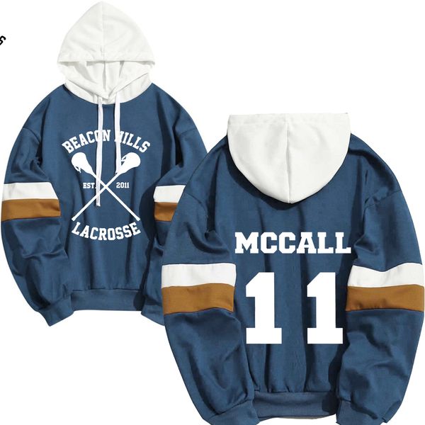 

hoodie men stilinski 24 lahey mccall pullover sweatshirt male print hooded mens hoodies hip hop hoddies streetwear teen wolf y0111, Black