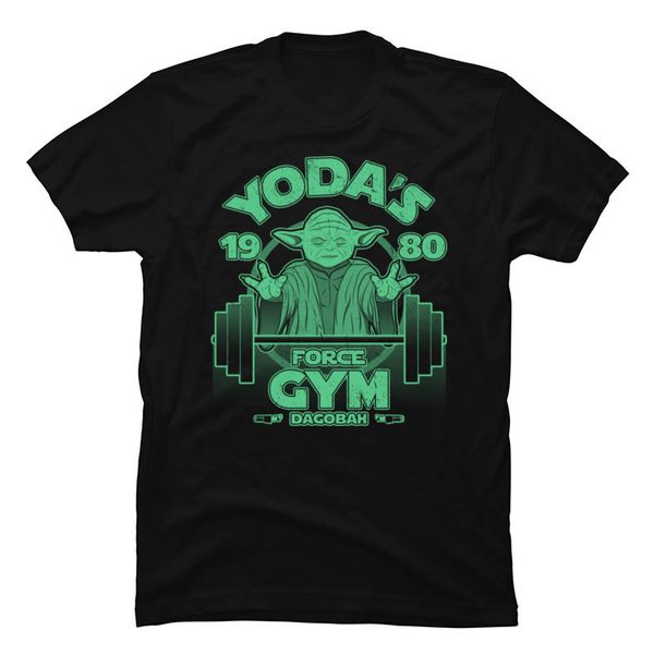 

yoda master bodybuilding men's t-shirts dagobah tatooine fitness summer t-shirts oversized men's fashion clothes quality