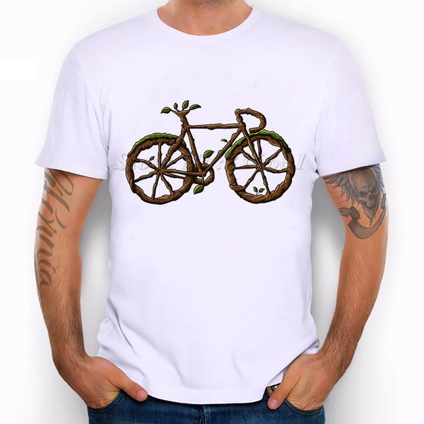 

2019 male selling go green wooden groot bicycle nature lover funny joke men t shirt tee summer tee shirt