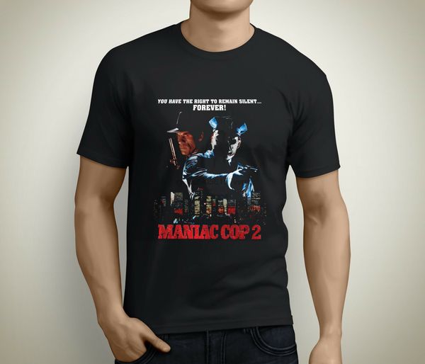 

new maniac cop horror short sleeve men black t-shirt size s to 5xl