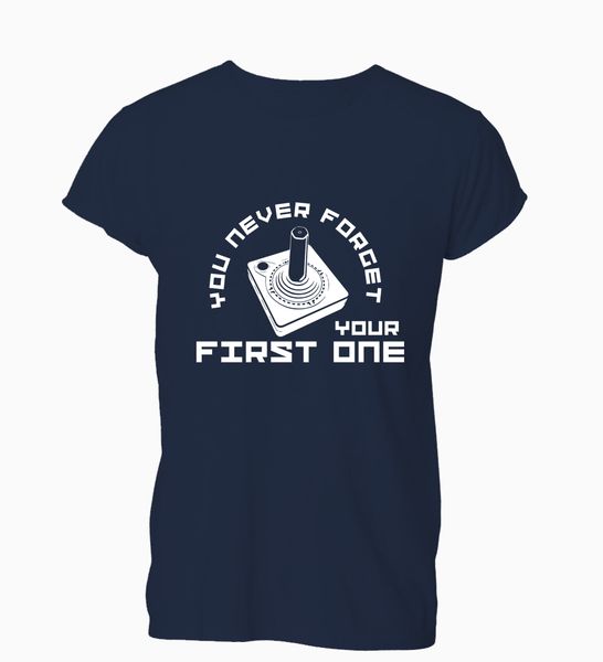 

никогда не забывайте свою первую один консольного gamer смешной футболки tshirt женщин людей подарок