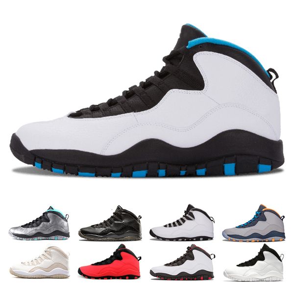 

10 10s men cement white i'm back black chicago basketball bobcats steel grey cool grey westbrook shoes sport athletic sneakers 41-47