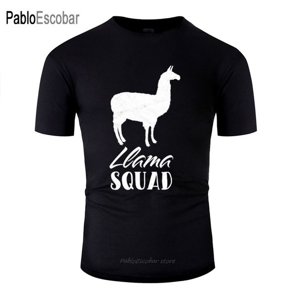 

new arrival comics llama squad mens t-shirt 100% cotton round neck men tshirt homme plus size s-5xl hiphop