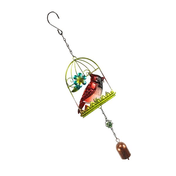 

vintage cast iron metal bird wind chime decorative ornaments home garden
