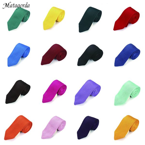 

matagorda man tie knit tie pure color necktie acumination gravata festival gift neckwear 6cm luxury accessory slim bow, Blue;purple