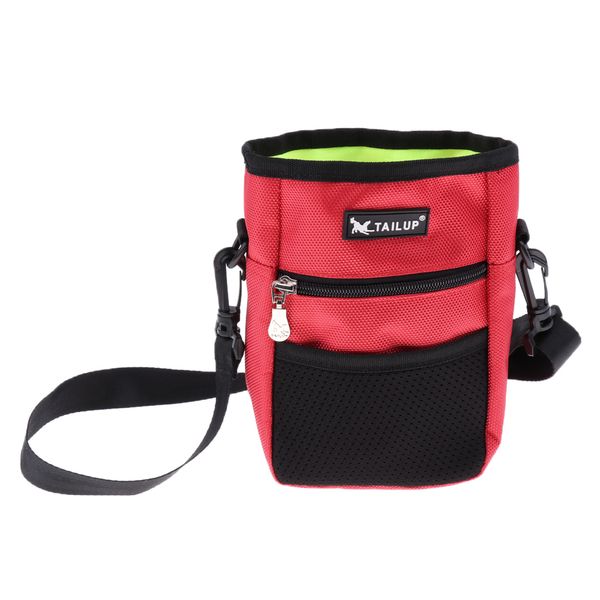 

dog treat pouch pet training bag with adjustable shoulder strap portable bag