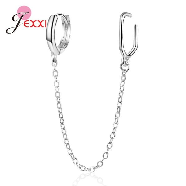 

temperament 925 sterling silver long earrings for women trendy hoop earrings female fashion jewelry accessories, Golden;silver