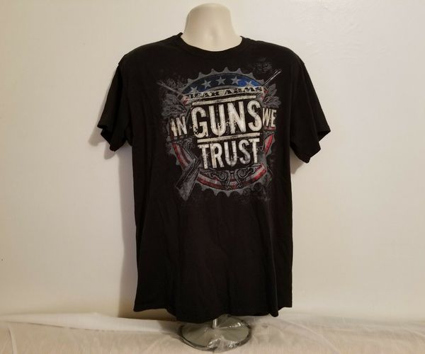 

in guns we trust 2nd amendment pro gun right to bear arms m black t shirt