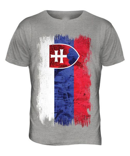 

slovakia grunge flag mens t-shirt tee slovensko football slovak gift shirt gift funny tee shirt