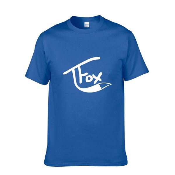 

creative novelty men t shirt casual homme tee fashion al shirt men fox round neck slim fit t-shirt men printed tees