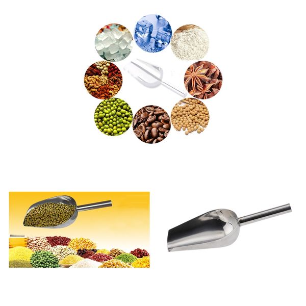

2 pcs stainless steel ice scoop shovel sweets buffet flour candy tools