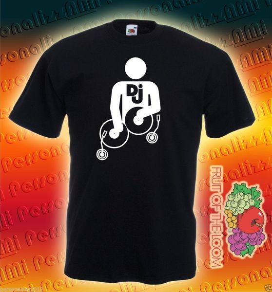 

2019 new funny tee casual men's streetwear short sleeve t shirts dj deejay music disk t658 cute t shirts