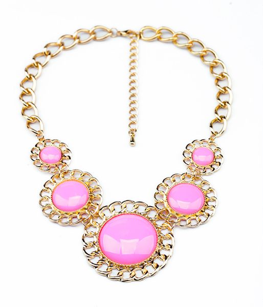 

fashion pink choker necklace 2014, Silver
