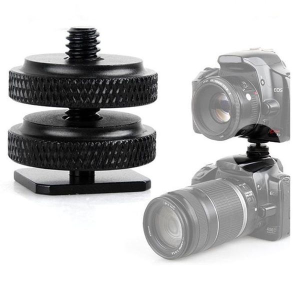 

accessories monopods metal tripod mount shoe adapter 1/4 inch screw with double layer for camera for head