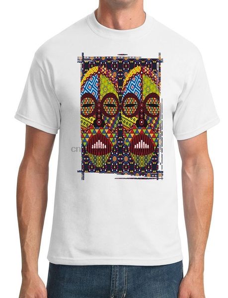 

zulu племенной маска рисунок - мужские футболки